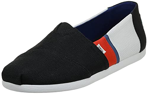 TOMS Męski Men Alpargata 3.0 czarny/biały espadryle, wielokolorowa - wielokolorowy Black White 000-42 EU