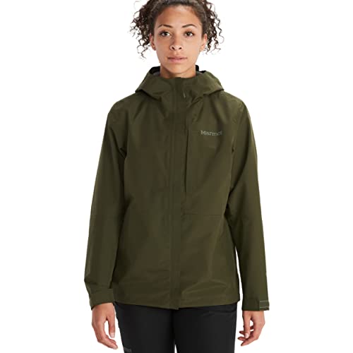 Marmot Kobiety Wm's Minimalist Jacket, Wodoodporna kurtka przeciwdeszczowa GORE-TEX, oddychający płaszcz przeciwdeszczowy z kapturem, lekka wiatrówka hardshell na wędrówki, Nori, XS