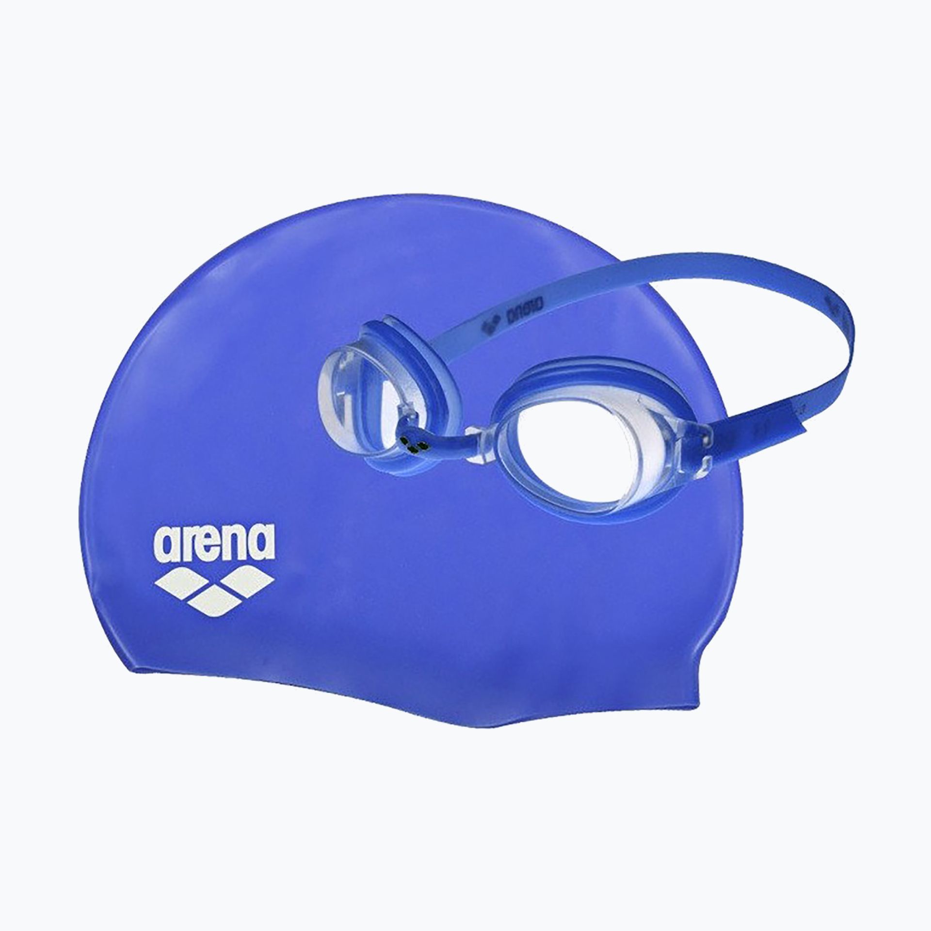 Arena Okulary + czepek Pool Set Jr blue clear/blue white 3468334661354