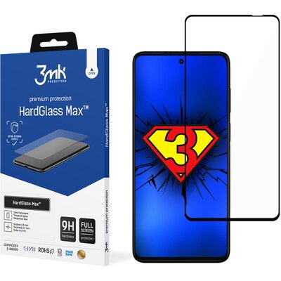 3MK Szkło hartowane HardGlass Max do Motorola Moto G42
