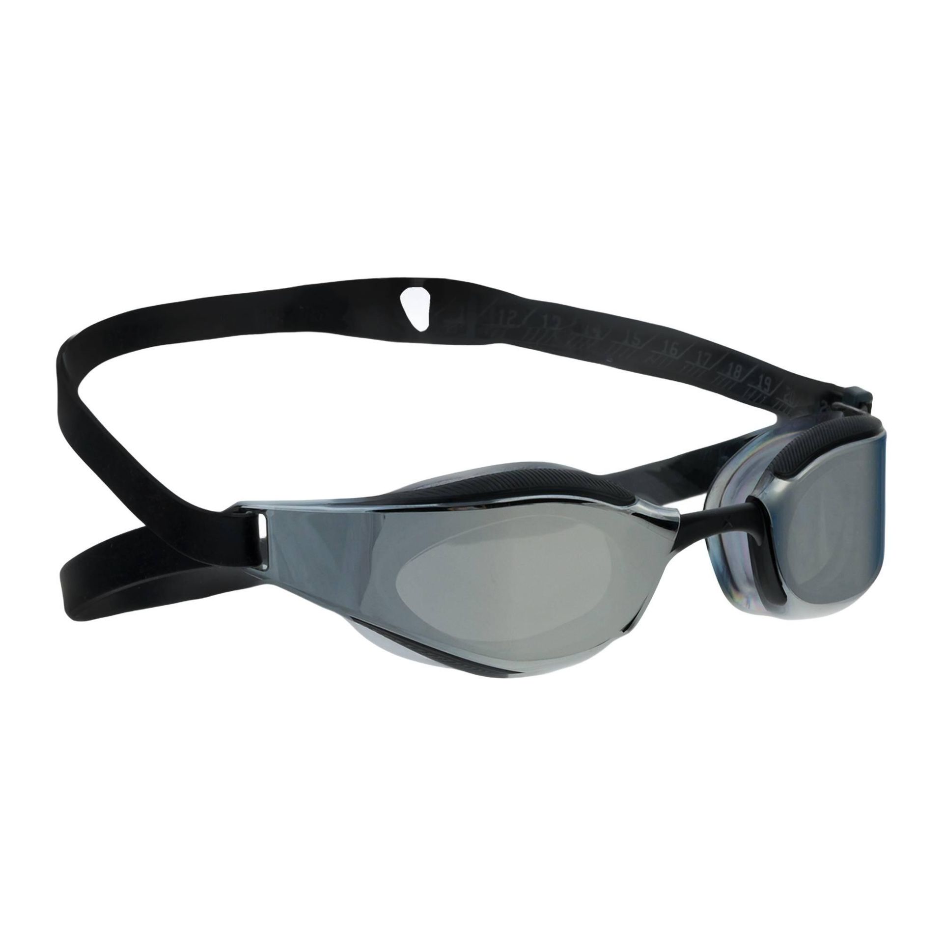 Speedo Fastskin Hyper Elite Mirror Goggles, black/oxid grey/chrome 2021 Okulary do pływania 68-12818F976-OSFA