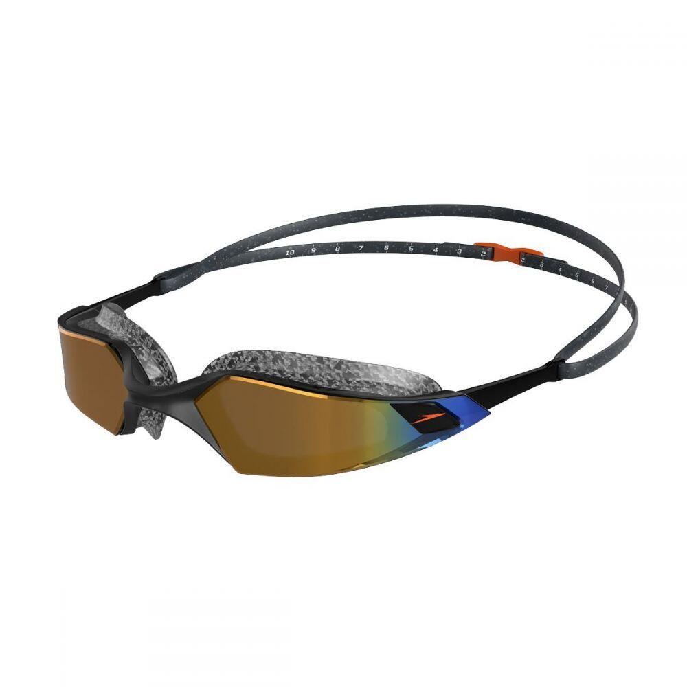 Speedo aquapulse pro mirror czarny/złoty