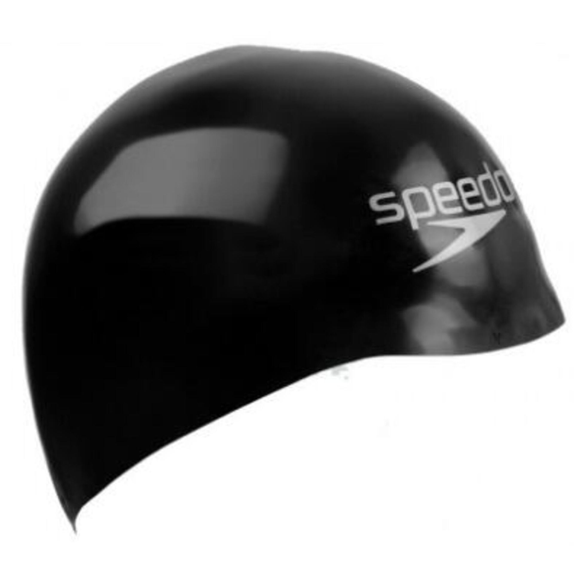 Speedo fastskin cap black/white l