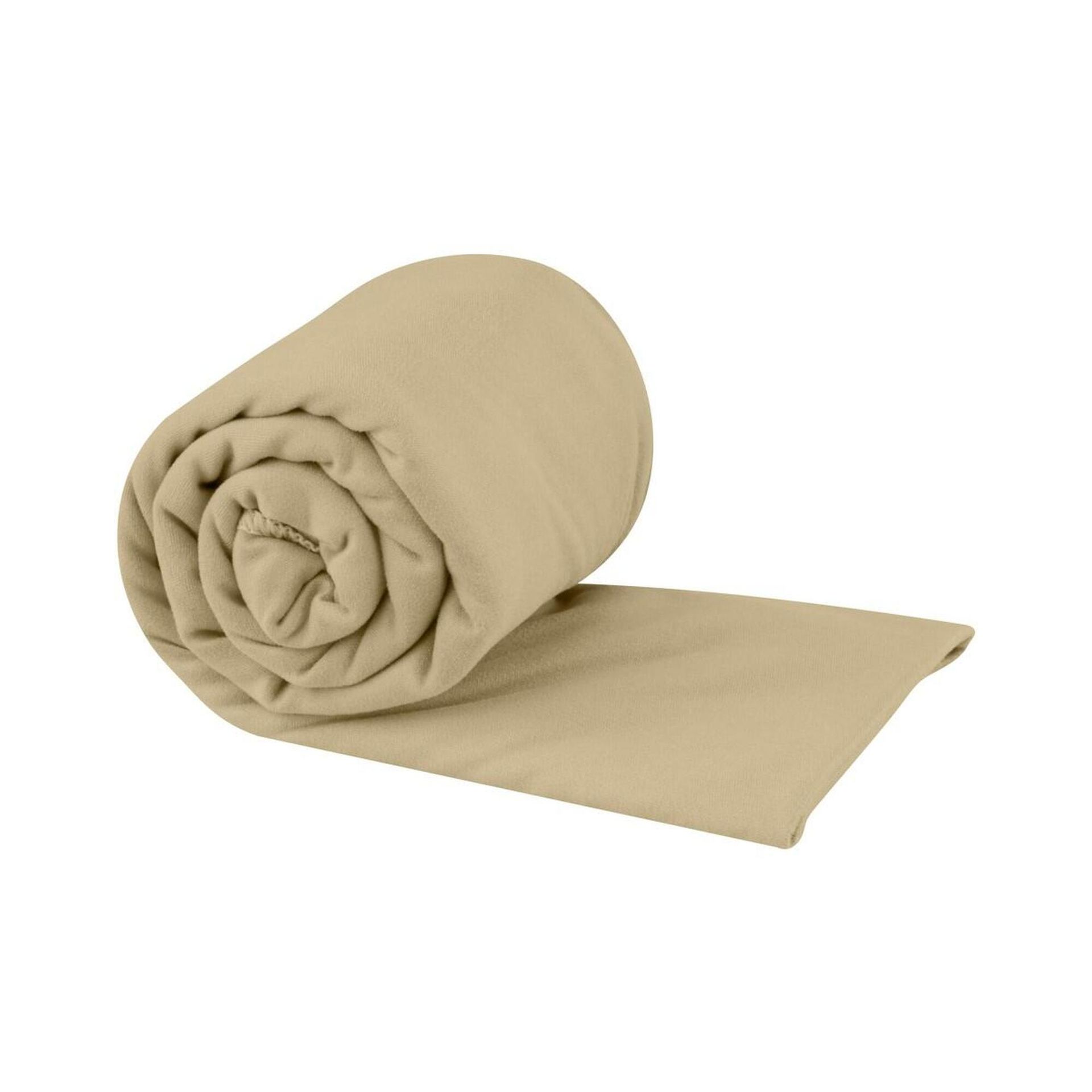 Ręcznik z mikrofibry szybkoschnący Sea To Summit Pocket Towel Desert Brown beżowy S