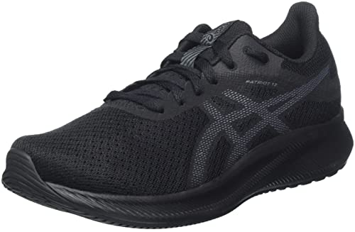 ASICS Damskie trampki Patriot 13, czarne nosidełko, szare, 4 UK, Czarny uchwyt szary, 37 EU