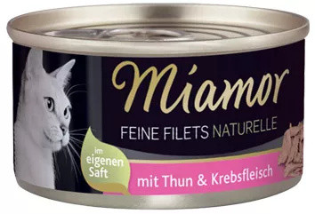 MIAMOR FINE FILETS NATURELLE TUŃCZYK + KRABY w sosie własn