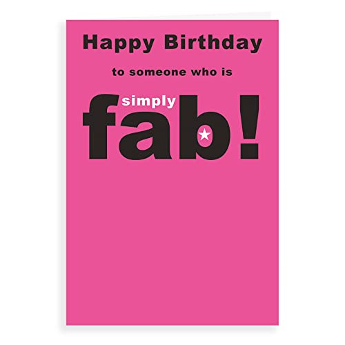 Humor zabawna kartka urodzinowa Simply fab - 18 x 12,7 cm - Regal Publishing