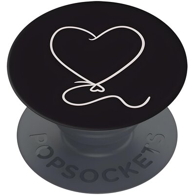 Фото - Інше для мобільних PopSockets Uchwyt i podstawa do smartfona  Heart Balloon w kolorze czarnym 