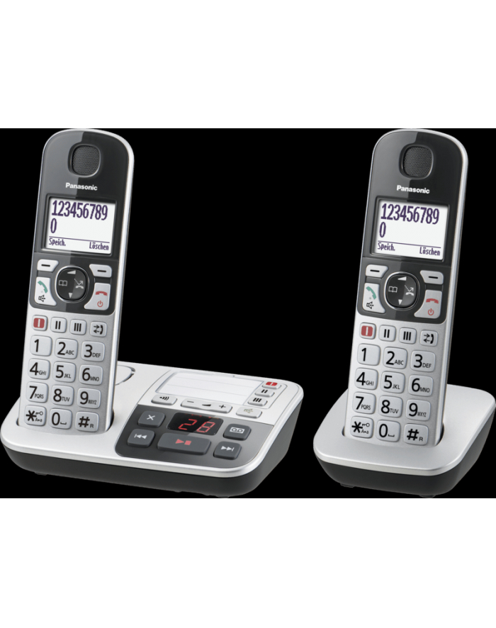 Panasonic KX-TGE522GS silver / CZARNY