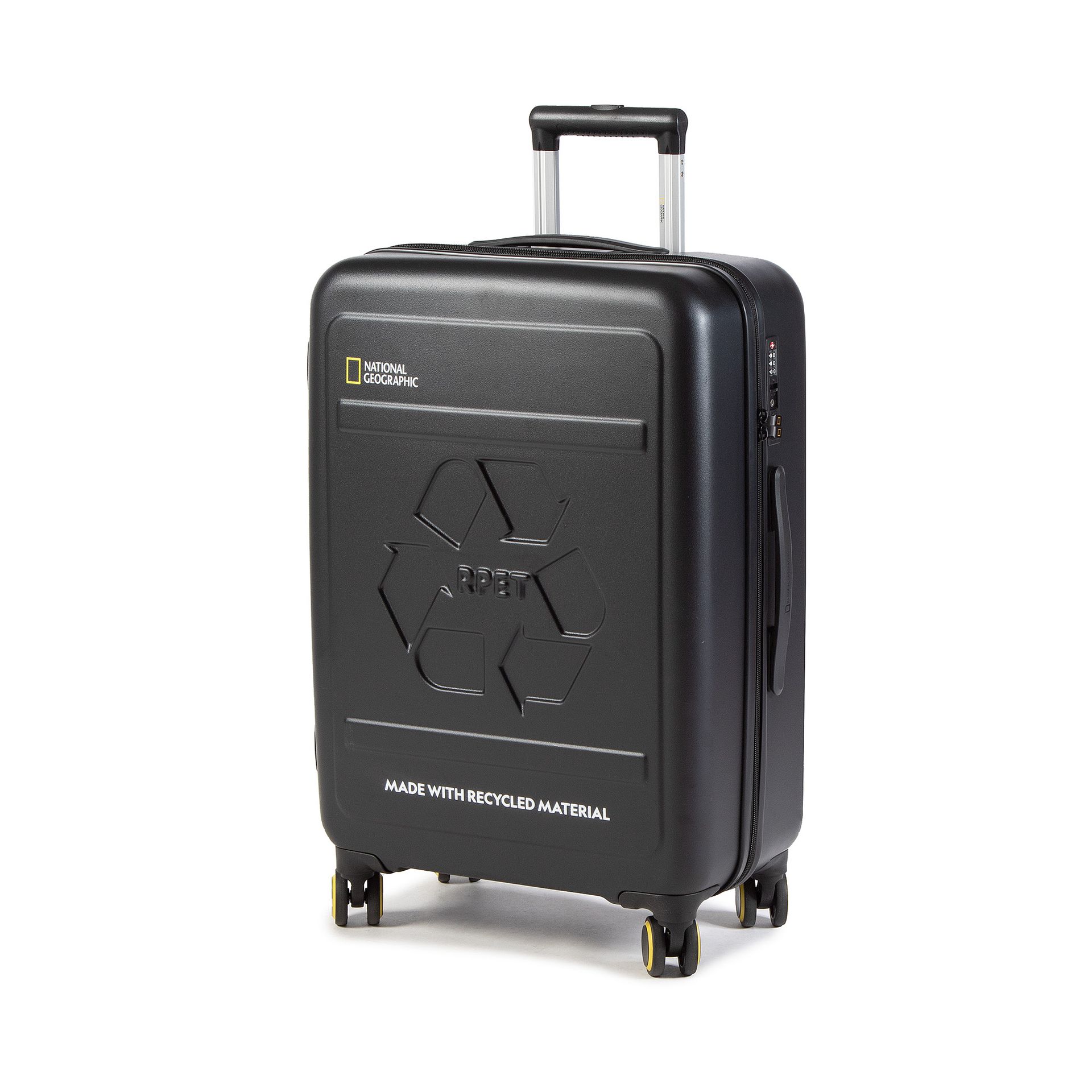 Średnia Twarda Walizka NATIONAL GEOGRAPHIC - Medium Trolley N205HA.60.06 Black
