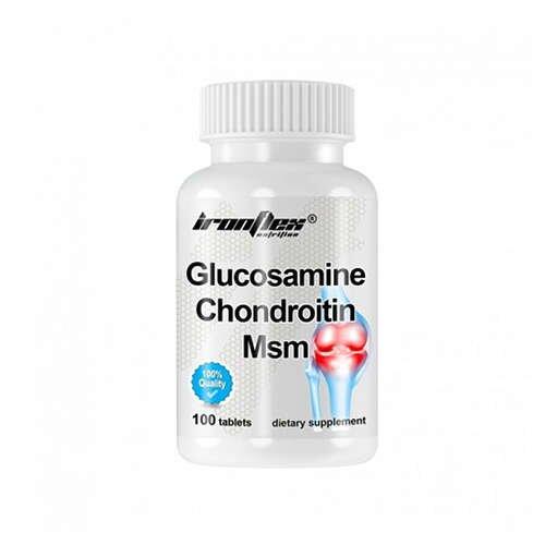 IRONFLEX Glucosamine Chondroitin MSM [ 100tabs ] - IronFlex - Glukozamina chondroityna msm