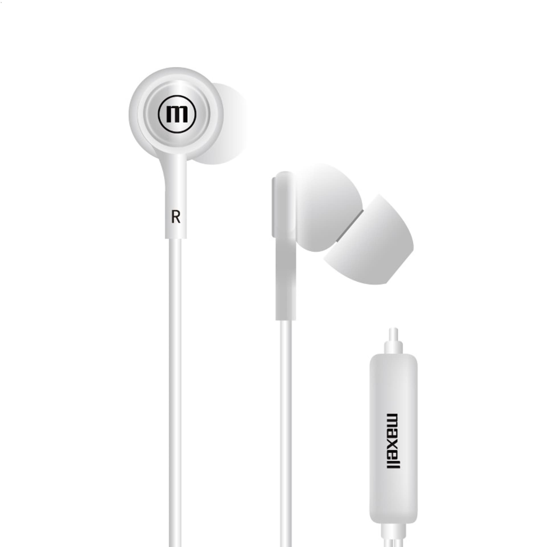 MAXELL IN-TIPS IN EAR STEREO WITH MICROPHONE WHITE 304011.00.CN