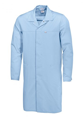 BP 1673-500-11-2XLl płaszcz unisex, rękawy 1/1 z regulowanym rozcięciem na mankiecie, 210,00 g/m² mieszanka materiału, jasnoniebieski, 2XL