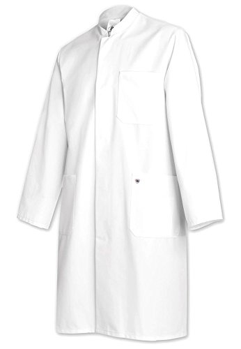 BP 1626-485-21-56n płaszcz dla mężczyzn, długi rękaw, stójka, 215,00 g/m² mieszanka materiału, kolor biały,56n