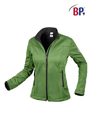 BP 1695-571-178-2XL damska kurtka softshell, stójka, zamek błyskawiczny z przodu, 255,00 g/m², 100% poliester, nowa zieleń, 2XL
