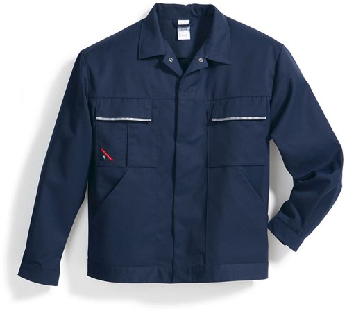BP 1602-559-10-52/54l kurtka robocza, ukryty pasek na zatrzask i kieszenie, mieszanka materiału 245,00 g/m², ciemnoniebieska,52/54l