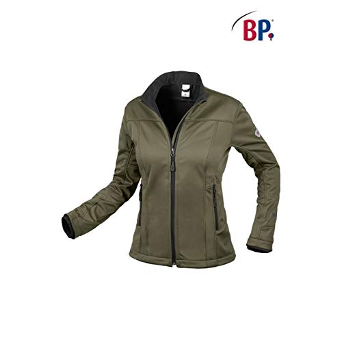 BP 1695-571-73-L damska kurtka softshell, stójka, zamek błyskawiczny z przodu, 255,00 g/m², 100% poliester, oliwkowy, L
