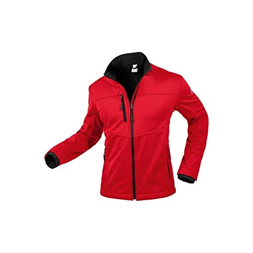 BP 1695-571-81-XS damska kurtka softshellowa, stójka, zamek błyskawiczny z przodu, 255,00 g/m², 100% poliester, czerwony, XS