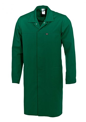 BP 1673-500-74-Sn płaszcz unisex, rękawy 1/1 z regulowanym rozcięciem na mankiecie, 210,00 g/m² mieszanka materiału, kolor zielony