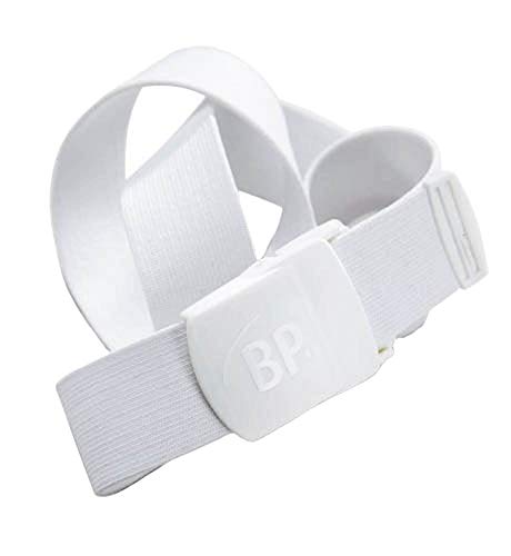 BP 1080-001-21-110, pasek, wykonany z elastycznego paska i poliamidu, ISO 15797, 100% poliester biały, 110