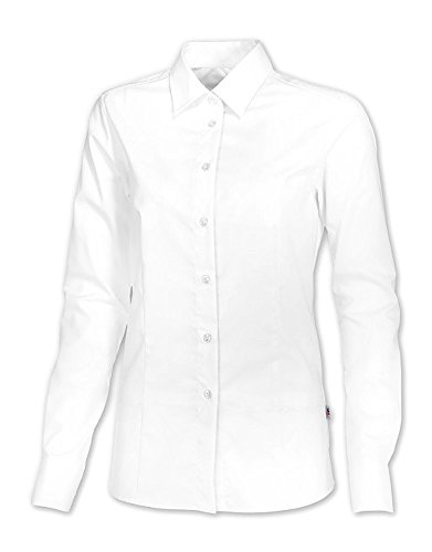 BP 1560-682-21-42 damska bluzka z długim rękawem 125 00 g/m², mieszanka tkanin ze stretchem białym, 16