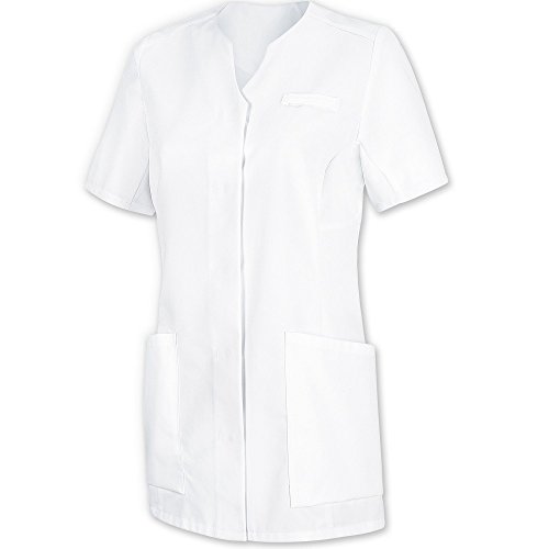 BP 1742-435-21-XL damski kasak, system podnoszenia rękawów 1/2, ukryty pasek na zatrzask, mieszanka materiału 180,00 g/m², biały, XL