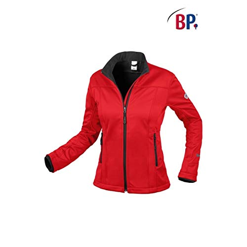 BP 1695-571-81-2XL damska kurtka softshell, stójka, zamek błyskawiczny z przodu, 255,00 g/m² 100% poliester, czerwona, 2XL