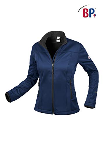 BP 1695-571-110-XS damska kurtka softshell, stójka, zamek błyskawiczny z przodu, 255,00 g/m² 100% poliester, ciemnoniebieski, XS