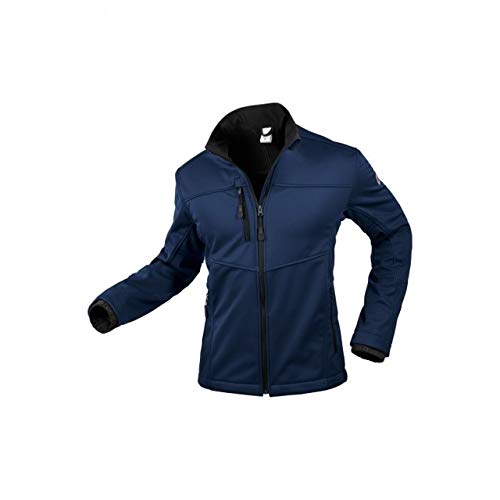 BP 1695-571-110-M damska kurtka softshell, stójka, zamek błyskawiczny z przodu, 255,00 g/m², 100% poliester, ciemnoniebieski, M