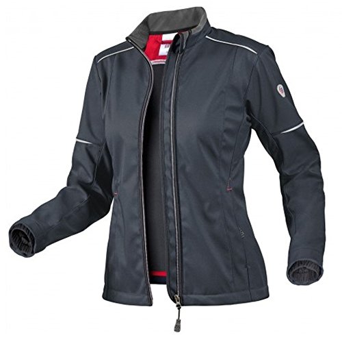 BP 1878-572-56-L damska kurtka softshell, stójka, zamek błyskawiczny z przodu, 300,00 g/m², 100% poliester, antracyt, L