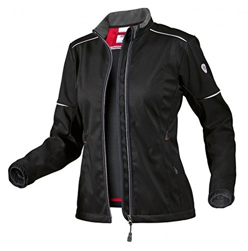BP 1878-572-32-M damska kurtka softshell, stójka, zamek błyskawiczny z przodu, 300,00 g/m², 100% poliester, czarna, M