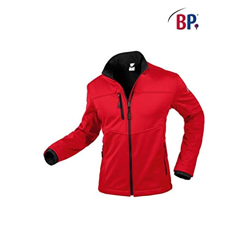 BP 1696-571-81-S męska kurtka softshellowa, stójka, zamek błyskawiczny z przodu, 255,00 g/m², 100% poliester, czerwony, S