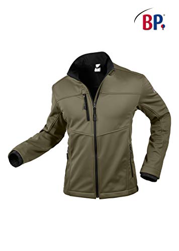 BP 1696-571-73-S męska kurtka softshell, stójka, zamek błyskawiczny z przodu, 255,00 g/m², 100% poliester, oliwkowy, S