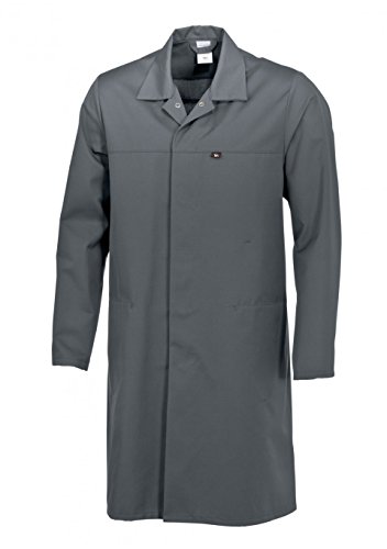 BP 1673-500-53-Ls płaszcz uniseks, rękaw 1/1 z regulowanym rozcięciem na mankiecie, 210,00 g/m² mieszanka materiału, ciemnoszary, rozmiar L