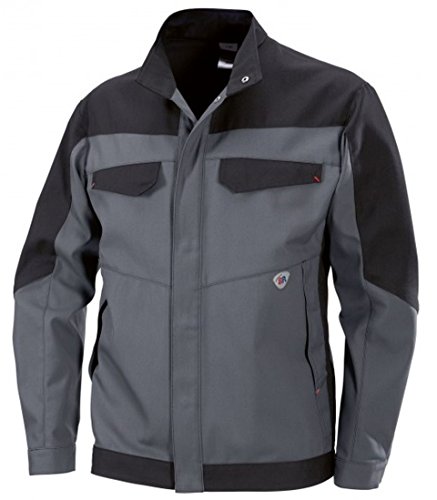 BP 2402-820-5332-52/54n kurtka robocza, stójka, ukryty pasek na zatrzask, 320,00 g/m², ciemnoszara/czarna,52/54n