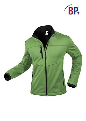 BP 1696-571-178-L męska kurtka softshellowa, stójka, zamek błyskawiczny z przodu, 255,00 g/m², 100% poliester, nowa zieleń, L