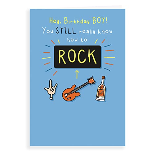 Humor zabawna kartka urodzinowa Know How to rock - 18 x 12,7 cm - Regal Publishing