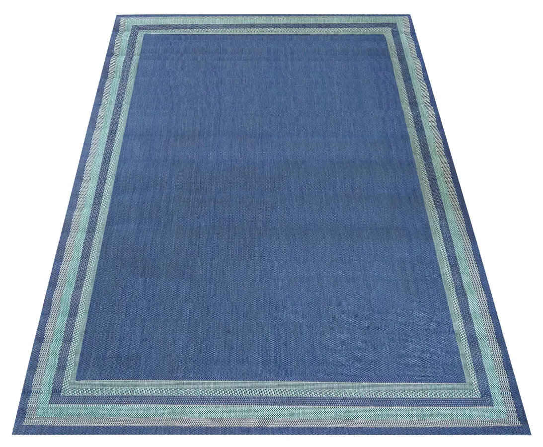 Niebieski dywan sznurkowy jednostronny C7-W93