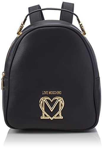 Love Moschino Damski plecak Zaino, rozmiar uniwersalny, czarny, jeden rozmiar