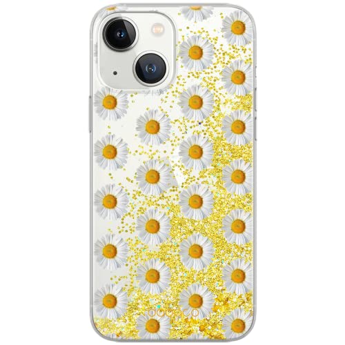 ERT GROUP etui na telefon Apple Iphone 13, case oryginalny i oficjalnie licencjonowany przez Babaco, wzór Flowers 009, optymalnie dopasowane, z efektem płynnego brokatu