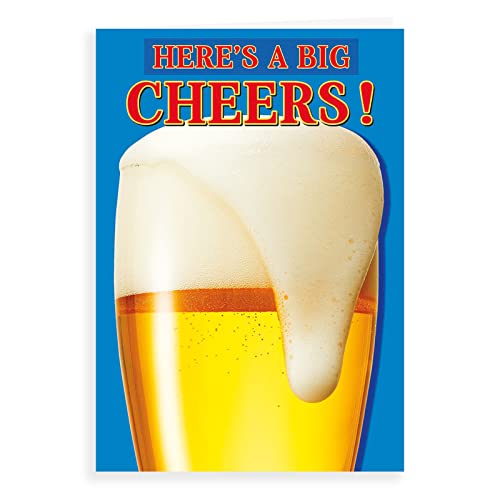 Humor zabawna kartka urodzinowa Big Cheers - 18 x 12,7 cm - Regal Publishing