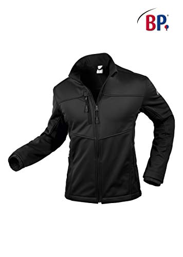 BP 1696-571-32-2XL męska kurtka softshell, stójka, zamek błyskawiczny z przodu, 255,00 g/m², 100% poliester, czarna, 2XL
