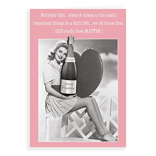 Humor zabawny rozmiar kartki urodzinowej ma znaczenie - 18 x 12,7 cm - Regal Publishing