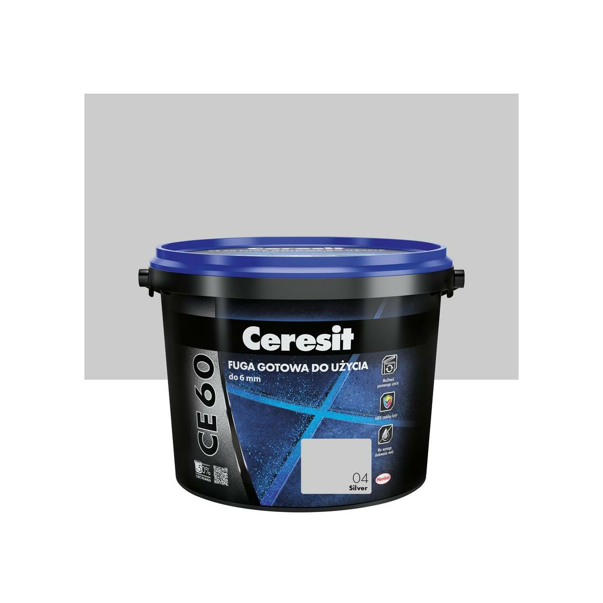 Fuga gotowa CE60 Silver 04 2 kg Ceresit