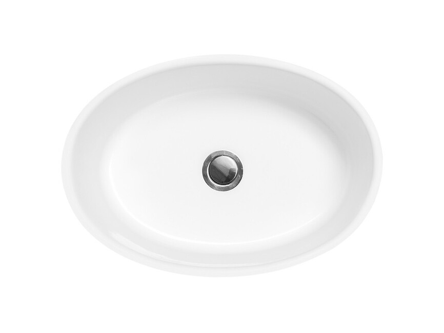 Besco Uniqa Glam Umywalka nablatowa 46x32 cm złota UMD-U-NGZW