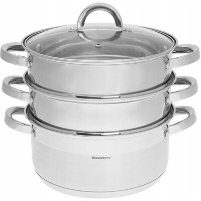 Klausberg Garnki do gotowania na parze 24cm 4 ele [KB-7145] KB-7145