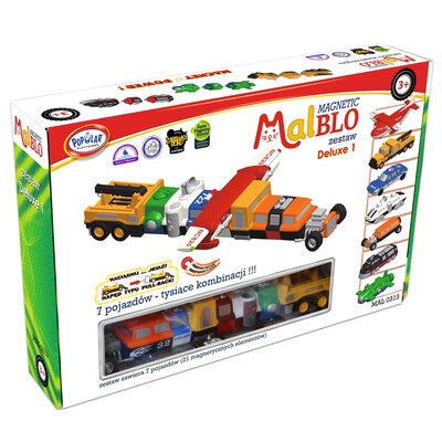 MALIK Zestaw Malblo Magnetyczne pojazdy deluxe 1