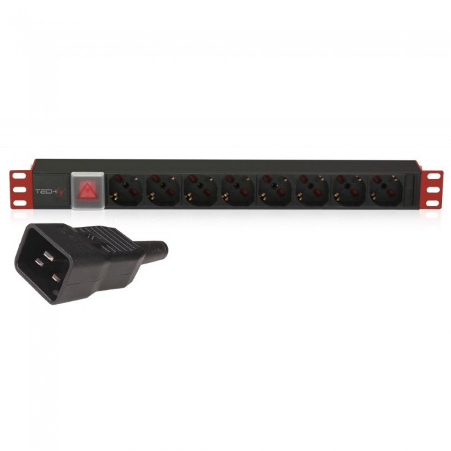 Techly 102635 Listwa zasilająca Rack 19