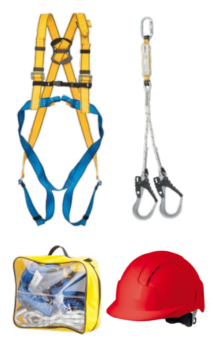 BASIC 7H - ZESTAW - szelki P 30, amortyzator BW 220 1,5m, torba, kask - M-XL, 2XL.