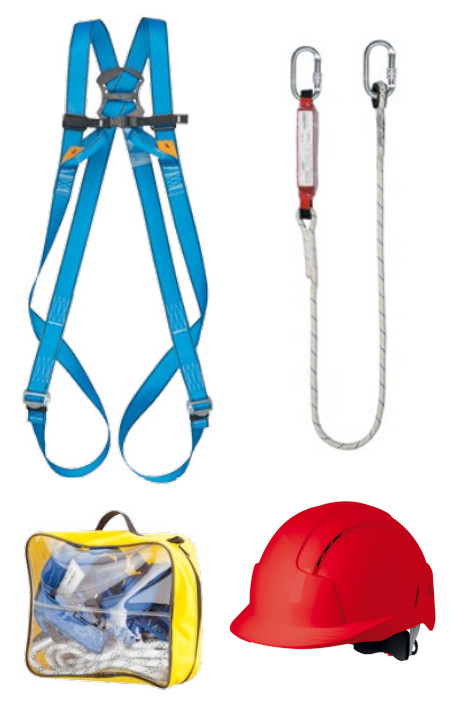 BASIC 3H - ZESTAW szelki P 03, amortyzator LB 101 + torba + KASK - M-XL, 2XL.